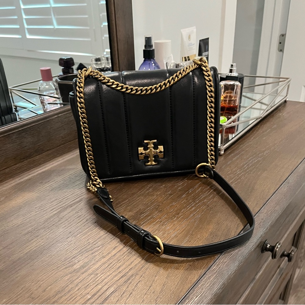 Tory burch kira chain shoulder and crossbody leather bag